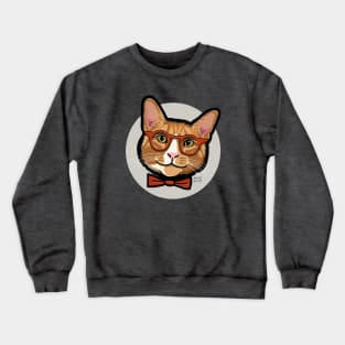 Hipster Cat #1 Crewneck Sweatshirt